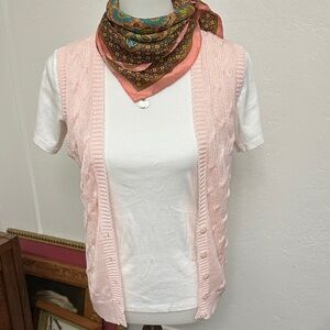 Vintage baby pink Knit Vest